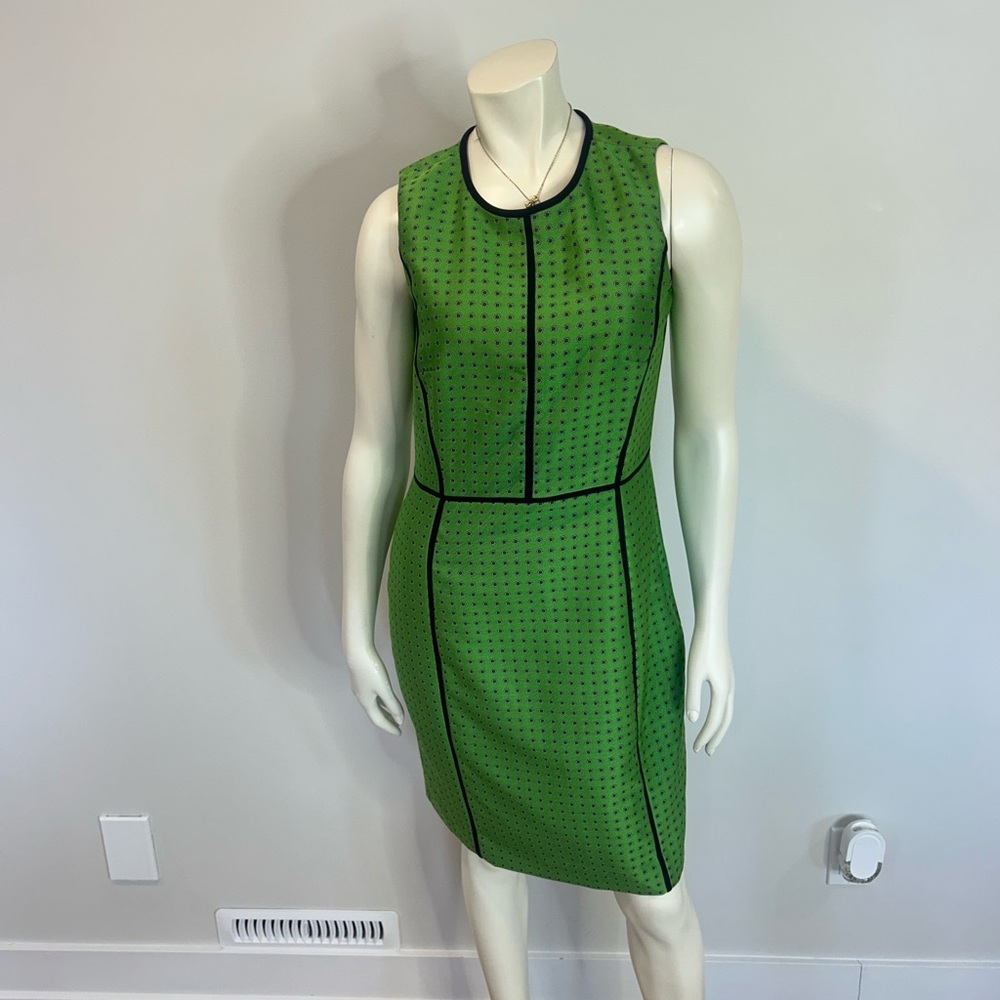 Gorgeous and colourful J. Crew Green and Navy Midi Dress❤️2